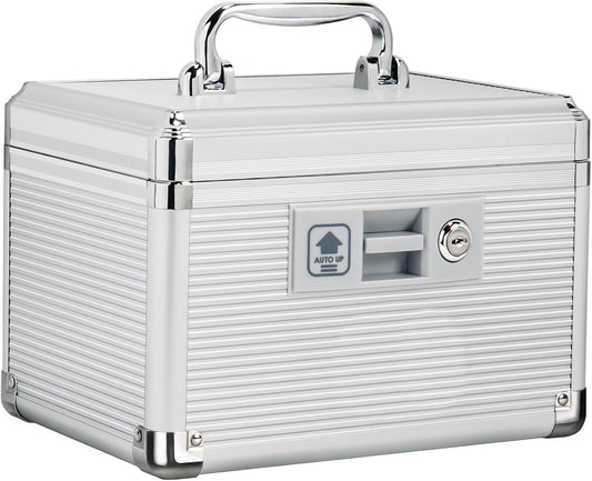 Aluminum Lockable Medicine Storage Box｜Portable First Aid Kit with Handle｜Large Capacity Medical Organizer