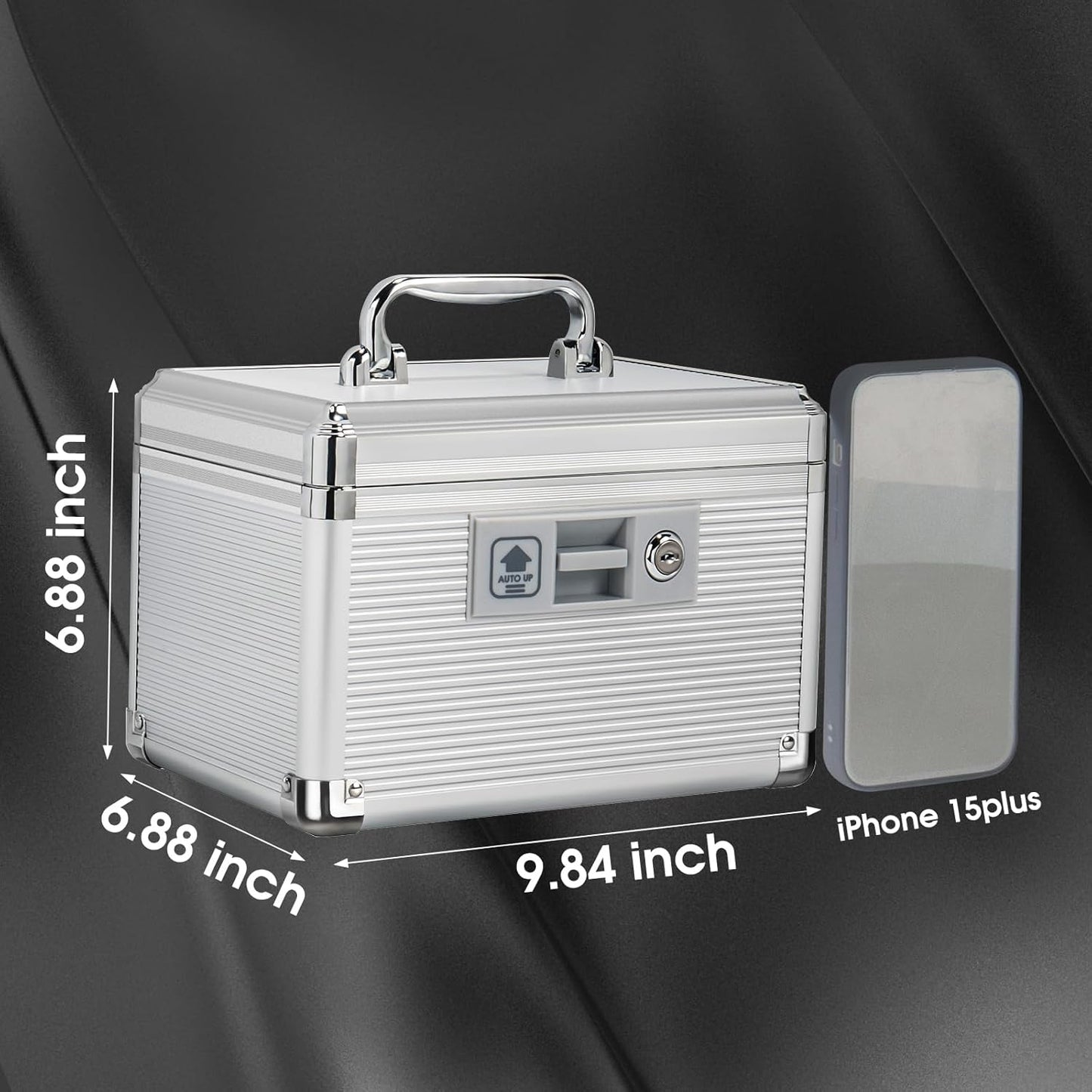 Aluminum Lockable Medicine Storage Box｜Portable First Aid Kit with Handle｜Large Capacity Medical Organizer